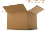 Single Wall Brown Boxes 457x305x305mm (18"x12"x12")