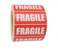 Fragile Printed Adhesive Labels