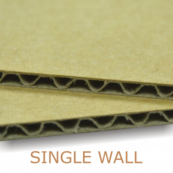 Single wall cardboard