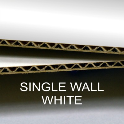 Single Wall White Cardboard Sheets